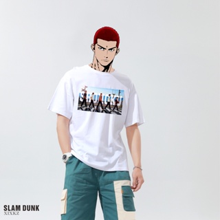 Slam Dunk t-Shirt Summer Pure Cotton Sakuragi Flower Road Kaede Rukawa Personal Customized Zebra Line Anime Merchan_09