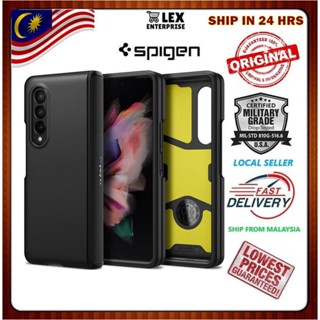 Spigen เคสโทรศัพท์ เกรดทหาร แบบบาง สําหรับ Samsung Galaxy Z Fold 4 Z Fold 3 Fold4 Fold3