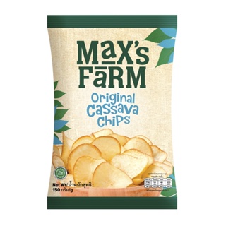 แม็กซ์ฟาร์มคาซาว่าชิพส์ออริจินัล FARM 150ก. MAXSORIGINAL CASSAVA CHIPS150G