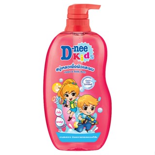 ดีนี่ คิดส์ สบู่เหลวอาบสระแดง600มล.D-NEE KIDS HEAD BODY BATH RED600ML