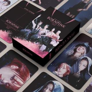 55pcs/set Pink Venom black pink BORN PINK Photocards Lomo Card Lisa Jisoo Jisoo Jennie Rose Lisa Blink comeback BP