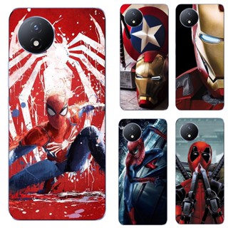 เคสโทรศัพท์ซิลิโคน TPU แบบนิ่ม ลายซุปเปอร์ฮีโร่ Marvel สําหรับ Vivo Y02 4G