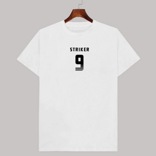 เสื้อยืดสีขาว เสื้อยืดผู้ชาย เสื้อเชิ้ตแขนสั้น STRIKER คอกลม มีเก็บปลายทาง