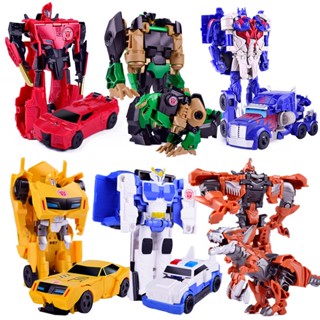 โมเดลฟิกเกอร์หุ่นยนต์รถยนต์ อะนิเมะ Transformation Cars Kid Classic Robot ของเล่นสําหรับเด็กผู้ชาย