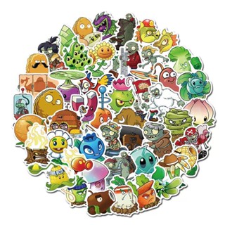 สติกเกอร์ PVC กันน้ํา ลายเกม Plants VS Zombies 50 ชิ้น