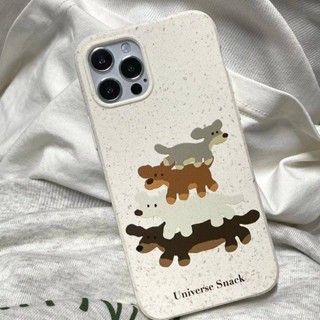 เคสโทรศัพท์มือถือ แบบนิ่ม กันกระแทก ลายลูกสุนัข สําหรับ Apple Iphone 14pro 13promax 11 12