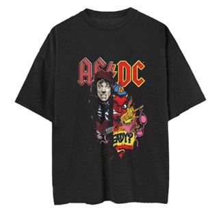 oversize T-shirt เสื้อยืด พิมพ์ลายวงดนตรี Acdc Are You Ready? เสื้อยืด โอเวอร์ไซซ์ พรีเมี่ยม S-5XL