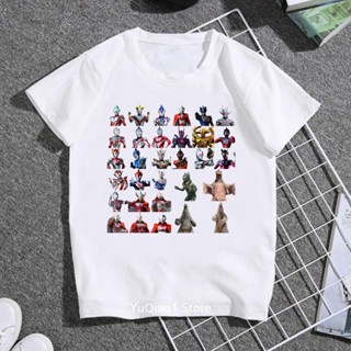 Cool Ultraman T Shirt For Kids Boy T-shirt Summer Top Childrens Clothes White Short Sleeve Basic Tshirt Child Birt_05