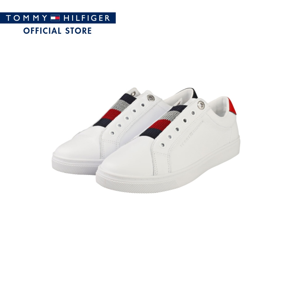 🔹ขายด่ว☀️TOMMY HILFIGER รองเท้าผ้าใบ ผู้หญิง รุ่น FW0FW06456 YBR - สีขาว