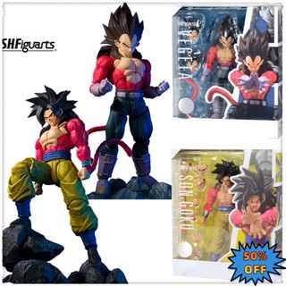 โมเดลฟิกเกอร์ DRAGON BALL GT S.H.Figuarts Vegeta Son Gokuu Super Saiyan 4 ของเล่นสําหรับเด็ก