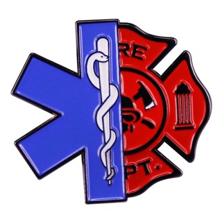 เข็มกลัด Emt Firefighter Enamel Pin First Responder สําหรับนักดับเพลิง