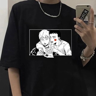 5seg 【พร้อมส่ง】เสื้อยืดแขนสั้นลําลอง พิมพ์ลายอนิเมะ Mob Psycho 100 Shigeo Kageyama Arataka Reigen Dimple โอเวอร์ไซซ_08