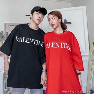 GP QCLOTH พร้อมส่ง!! Black / RED valentines ⚫️🔴 ผ้าคอตตอน oversize S M L