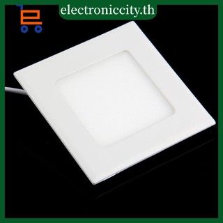 หลอดไฟเพดาน LED 6W ทรงสี่เหลี่ยม สีขาวอบอุ่น