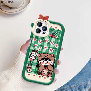 Compatible With iPhone 11 X XS Max 6 6S 7 8 Plus Pro เคสไอโฟน สำหรับ Case Cartoon Cherry Girl เคส เคสโทรศัพท์ เคสมือถือ Shockproof Casing