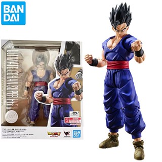 Bandai SPIRITS โมเดลฟิกเกอร์อนิเมะ S.H.Figuarts DRAGON BALL SUPER HERO Son Gohan ของเล่นสําหรับเด็ก