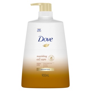 โดฟ SHAMP แชมพู นอริชชิ่งออยล์แคร์สีทอง900มลDOVE NOURISHING OILCAREGOLD900ML.