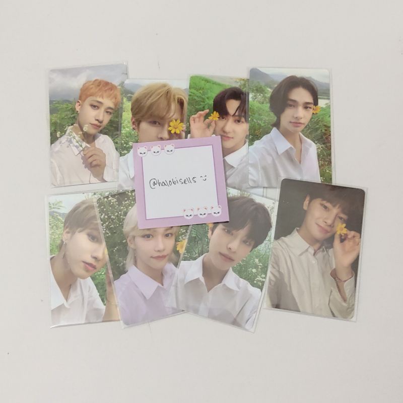 Photocard pc stray kids pob noeasy limited ot8 bang chan lee รู้จัก hybin han jisungmin ni.n