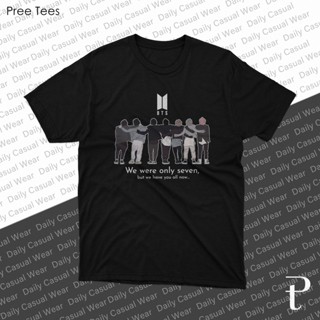 ย้อนยุคเสื้อยืด ผ้าฝ้าย พิมพ์ลาย Kpop BTS We Are SevenS-5XL