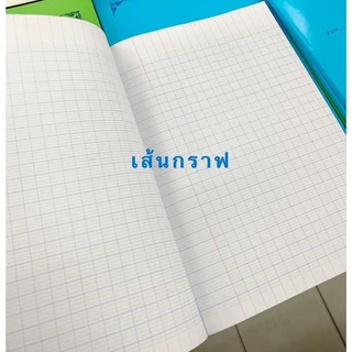 สมุดโรงเรียน(1เล่ม) 40แผ่นบาง และ 80แผ่นหนา มีขีดเส้นหน้าสีแดง สมุดจดนักเรียน ปกสีล้วน หลังสูตรคูณ สมุด สมุดนักเรียน