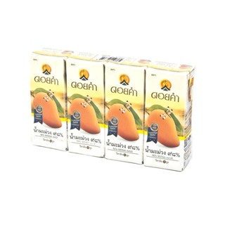 Kham0.98 4กล่องน้ำผักและน้ำผลไม้Doi 200มล.x น้ำมะม่วงดอยคำดอยคำ0.98 0.98KhamMangoJuice200