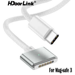 Hdoolink สายชาร์จแม่เหล็ก 140W Type-C เป็น Mag-safe3 USB C ตัวเมีย เป็น Mag-Safe 3 สําหรับ Mac-Book Air M2 Mac-Book Pro 14 นิ้ว Mac-Book Pro 16 นิ้ว