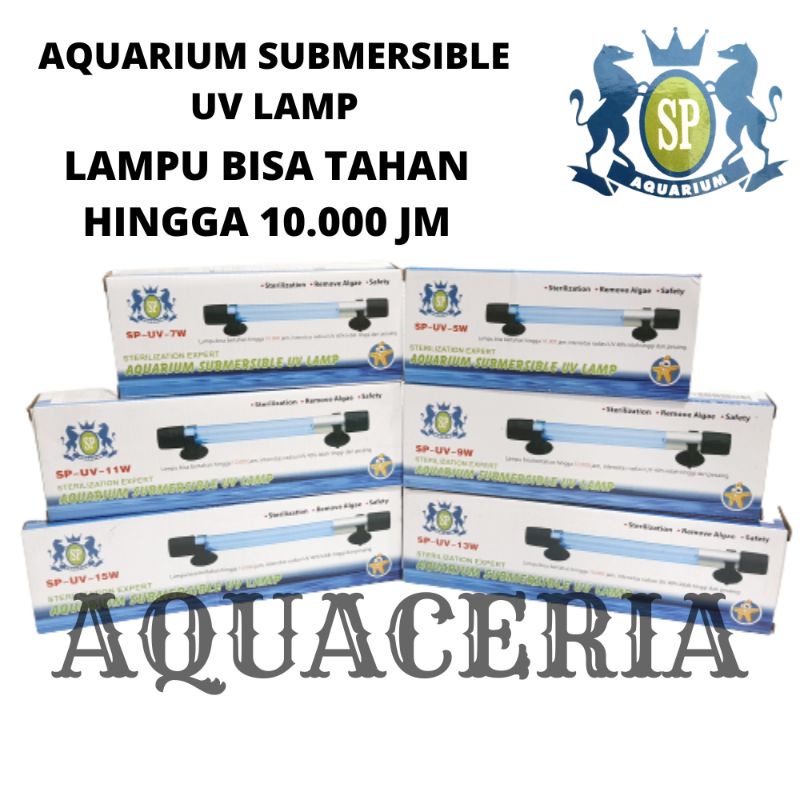 SP HORSE 5W 7W 9W 11W 13W 15W UV Submersible Lamp aquarium UV Lamp