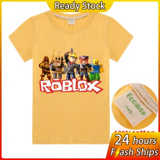 2020 ROBLOX เด็กผู้ชายเสื้อยืดเด็กแขนสั้นเสื้อเด็กใหม่เสื้อผ้าลำลองเสื้อยืดเด็กเสื้อผ้าเด็กผู้หญิงเสื้อยืด_02