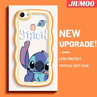 เคสโทรศัพท์มือถือแบบนิ่ม ใส กันกระแทก ลายการ์ตูน Stitch น่ารัก สีสันสดใส สําหรับ OPPO F5 F5 Plus F5 Youth F7