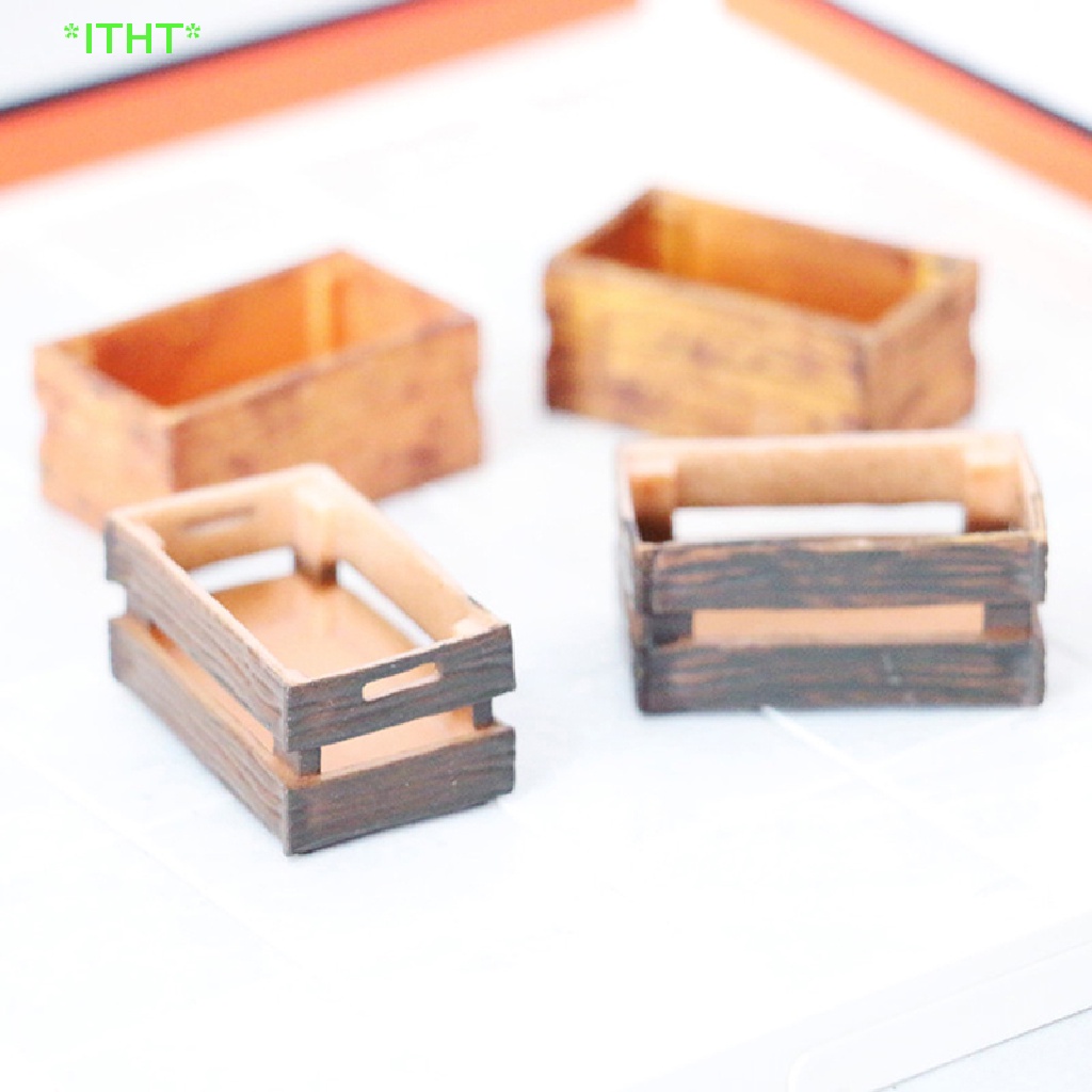 Itht> ใหม่ โมเดลกล่องเก็บอะไหล่จิ๋ว กรอบกลวง สําหรับตกแต่งบ้านตุ๊กตา 1/6 1/12