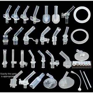 6 ชิ้น ขวดนมเด็ก เปลี่ยนได้ ซิลิโคน ฟาง ถ้วยดื่ม อุปกรณ์เสริม