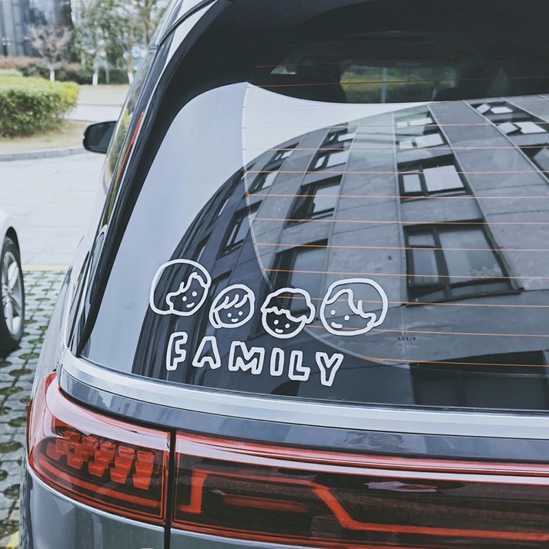 [P-A612] Family Family Hollow Three-Port House Four-Port Five-Port House Lettering DIY Sticker สติ๊ก