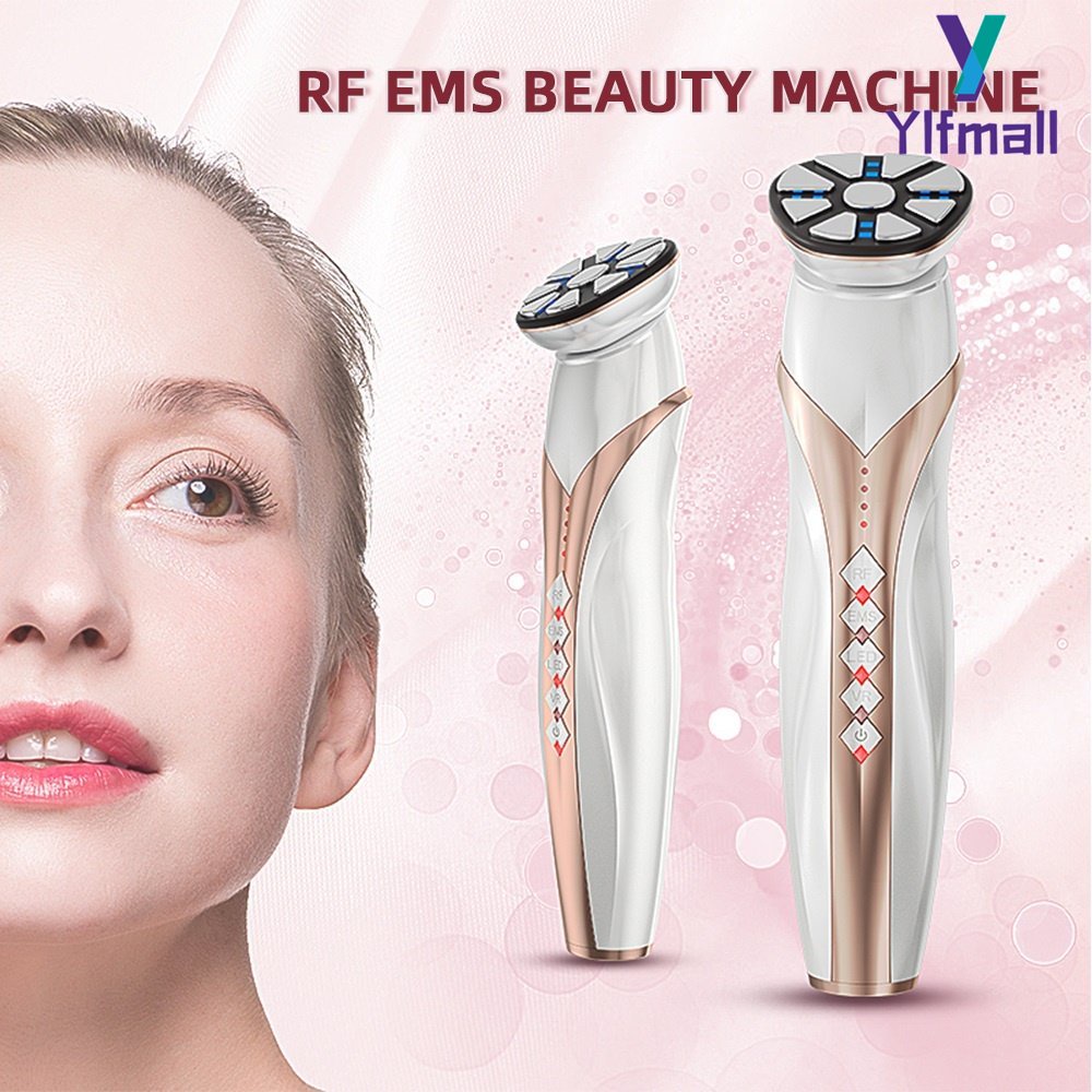 EMS RF Electroporation Facial Beauty RF วิทยุความถี่อุปกรณ์ LED Light Therapy Rejuvenation