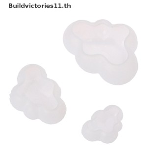 Buildvictories11 แม่พิมพ์ซิลิโคน รูปก้อนเมฆ 3D สําหรับทําพุดดิ้ง ช็อคโกแลต มูส ฟองดองท์ พุดดิ้ง ขนมหวาน TH