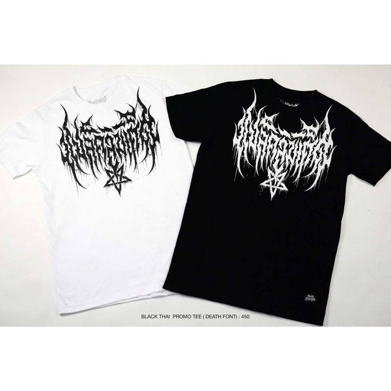 Black Thai Font Promo Tee (Death Font)S-5XL
