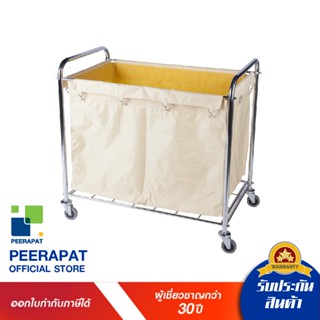 รถเข็นผ้า / Rectangle Laundry Cart  ขนาด W56xL92xH89 cm.