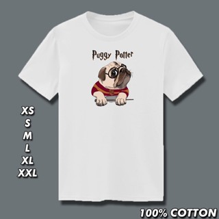 PUGGY POTTER Dog Lover Pug Pet Harry Potter Parody High Quality Premium Cotton Shirt_12