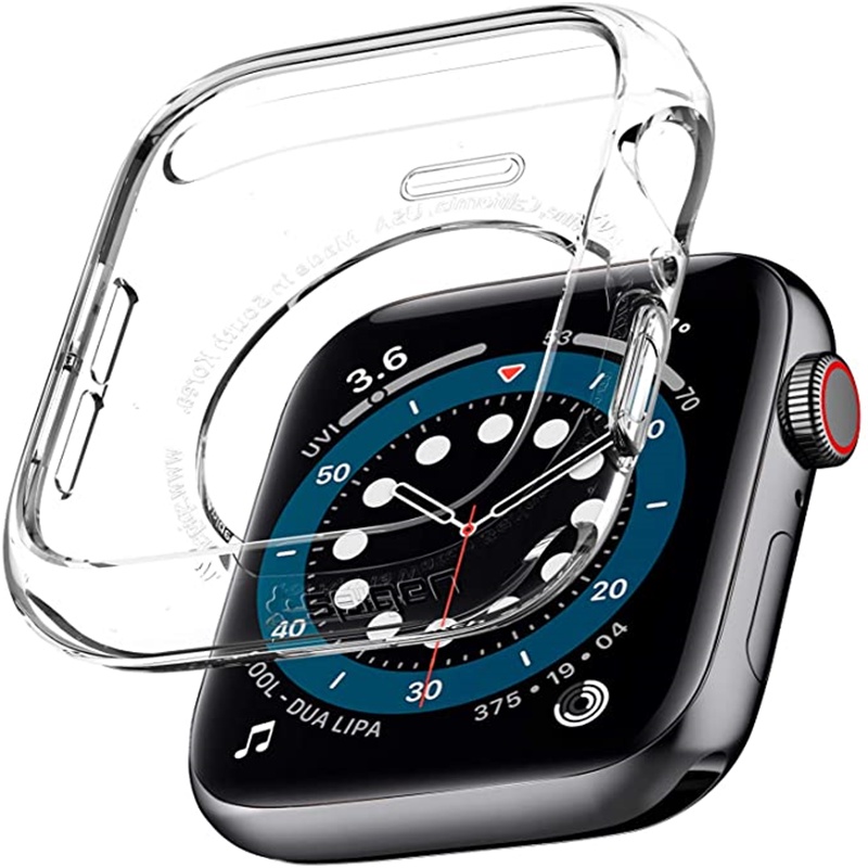 เคสนาฬิกาข้อมือ ซิลิโคนนิ่ม ป้องกันรอยขีดข่วน สําหรับ Apple Watch 8 7 6 5 40 44 41 มม. iWatch Series 49 45 42 38 มม.