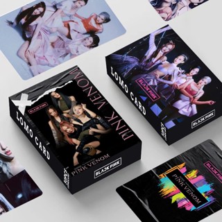 30 ชิ้น / กล่อง BP Pink VENOM สไตล์มืด อัลบั้มรูป โฟโต้การ์ด LISA ROSE JENNIE JISOO การ์ดโลโม่ สีดํา สีชมพู Kpop โปสการ์ด พร้อมส่ง YM