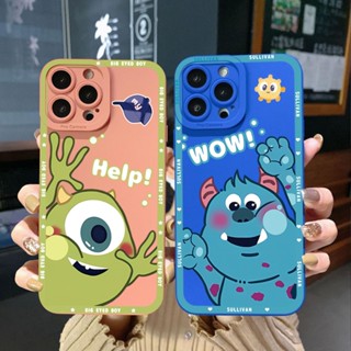 เคสโทรศัพท์มือถือ ขอบสี่เหลี่ยม ลาย Monster Mike Sullivan สําหรับ Samsung Galaxy S23 Ultra S23+ A24 A04E A04 4G A14 A34 A54 5G A11 A50 M12