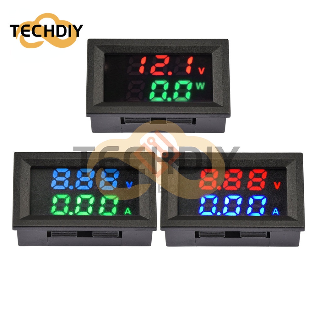 โวลต์มิเตอร์ แอมมิเตอร์ รถยนต์ รถจักรยานยนต์ M430 DC 4-30V 10A 50A 100A LED