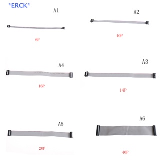 Erck&gt; สายเคเบิลริบบิ้น IDC แบน 2.54 มม. พิช 6P 10P 14P 16P 20P 40P 300 มม.