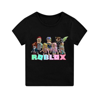 ใส่สาวเสื้อยืด roblox การ์ตูนแบบสบายๆแฟชั่นแขนสั้นเด็กแนวโน้มฤดูร้อนใหม่น่ารักพิมพ์เด็กเสื้อกีฬา_02