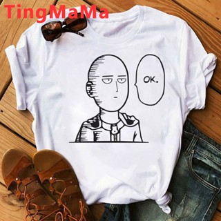 ขายดี เสื้อยืดลําลอง แขนสั้น พิมพ์ลายกราฟิกการ์ตูนอนิเมะ One Punch Man Kawaii Mob Psycho 100 สไตล์ญี่ปุ่น ฮาราจูกุ _08