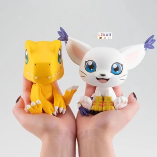 ฟิกเกอร์ PVC อนิเมะ × DIGIMON - Agumon &amp; Tailmon น่ารัก ขนาด 10 ซม. ของเล่น ของขวัญ