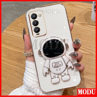 Modu เคสโทรศัพท์มือถือแบบนิ่ม ลายนักบินอวกาศ 3D พร้อมที่ตั้งวาง หรูหรา แฟชั่น สําหรับ Tecno Camon 18 18P 18T CH6 CH6n