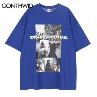 Man เสื้อยืด Streetwear Hip Hop สุนัข Rottweiler กราฟิกพิมพ์เสื้อยืด Harajuku สบายๆแขนสั้นผ้าฝ้าย2022 Tees Tops