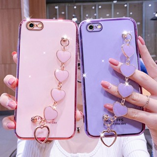 เคสโทรศัพท์มือถือ ลายหัวใจ พร้อมสายคล้องมือ หรูหรา สําหรับ Vivo 1812 1808 1803 1713 1801 1724 1601 1609 1612 1611 1714 1719