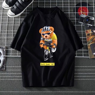 GET OVER IT TEDDY BEAR XS-3XL TSHIRT WOMAN T SHIRT MEN COTTON BAJU T SHIRT PEREMPUAN T SHIRT LELAKI PLUS SIZE OVERS_02