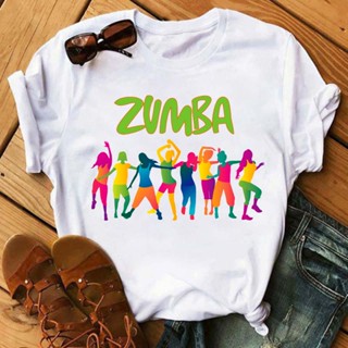 Rainbow Love Zumba Dance Print Women Tshirts  Funny T Shirt Hip Hop Graphic Tees Shirt Summer_03